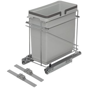 Waste Bin Kit 15" — Single 35Q with Lid