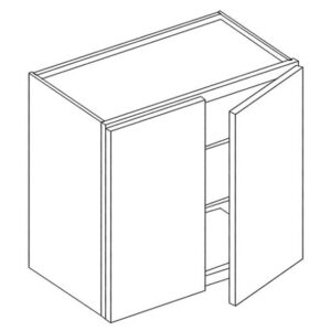 Wall Cabinet 24"W × 24"H — Two Doors