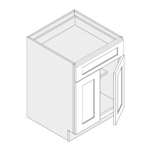 Base Cabinet — 24" & 27" Wide, One Drawer, Two Doors