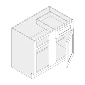 Blind Corner — 39" & 42" Wide, One Drawer, One Door