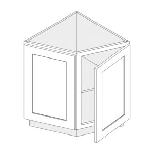 Base End Cabinet — 24" Wide, Two Doors