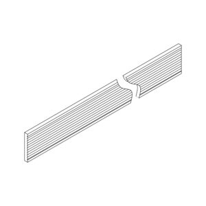 Tall Fluted Filler — 3" Wide × 96" High