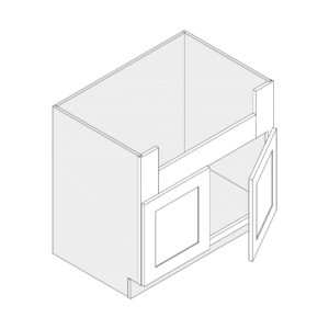 Farmhouse Sink Base — 36" Wide, Two Doors