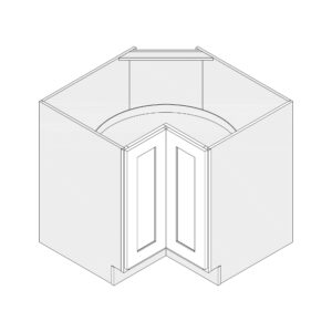 Lazy Susan Corner — 33" & 36" Wide, Two Lazy Susans