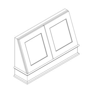 Hood Front — 30" & 36" Wide, Two Doors