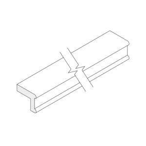 Light Rail Moulding — 96" Length
