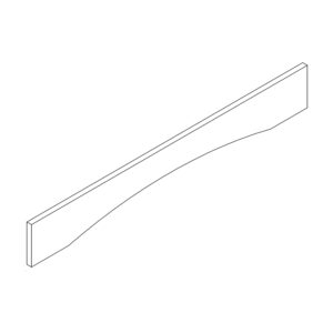 Curved Valance — 36", 45", 54" & 65" Wide, 3/4" Thick