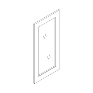 Glass Door — W0936 (9"W × 36"H)