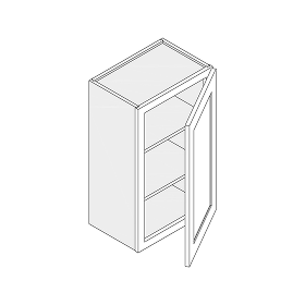 Wall Cabinet 30", 36" & 42" Heights — One Door