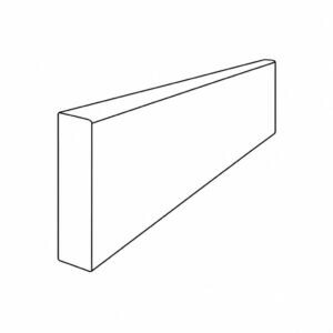Modern Baseboard moulding profile — 96"L × 4½"H × ¾"D