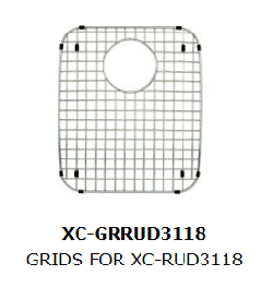 Kitchen Sink — Sink Grid — Fits BP-RUD3118 (31⅛"W × 18"D Double Bowl)