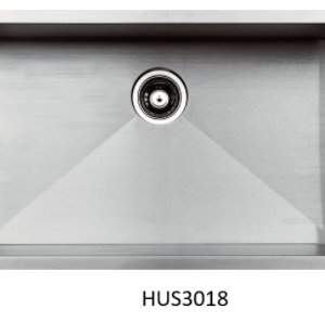 Kitchen Sink — Handmade Single Bowl Undermount Sink — 30"W × 10"H × 18"D